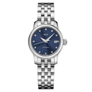 Orologio Mido Baroncelli Lady Twenty Five, automatico, indici di diamanti e quadrante blu, 25MM - M0390071104600