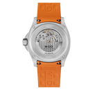 Orologio Mido Multifort TV Big Date, automatico cinturino caucciù arancione e quadrante grigio, 40mm - M0495261708100