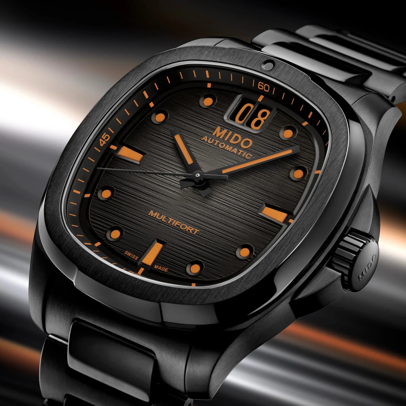 Orologio Mido Multifort TV Big Date, automatico total black, 40mm - M0495263308100