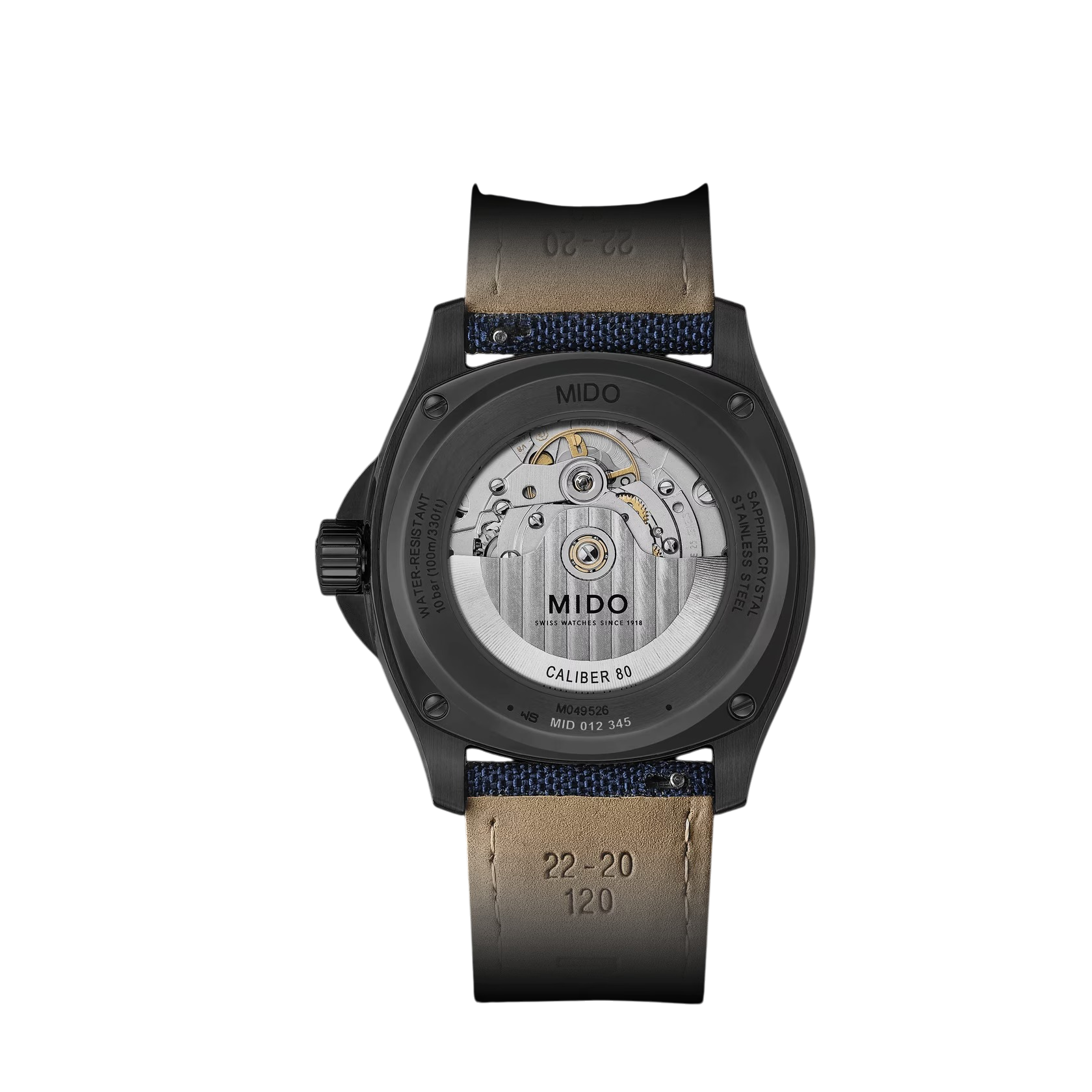 Orologio Mido Multifort TV Big Date, automatico e quadrante blu sfumato, 40mm - M0495263704100