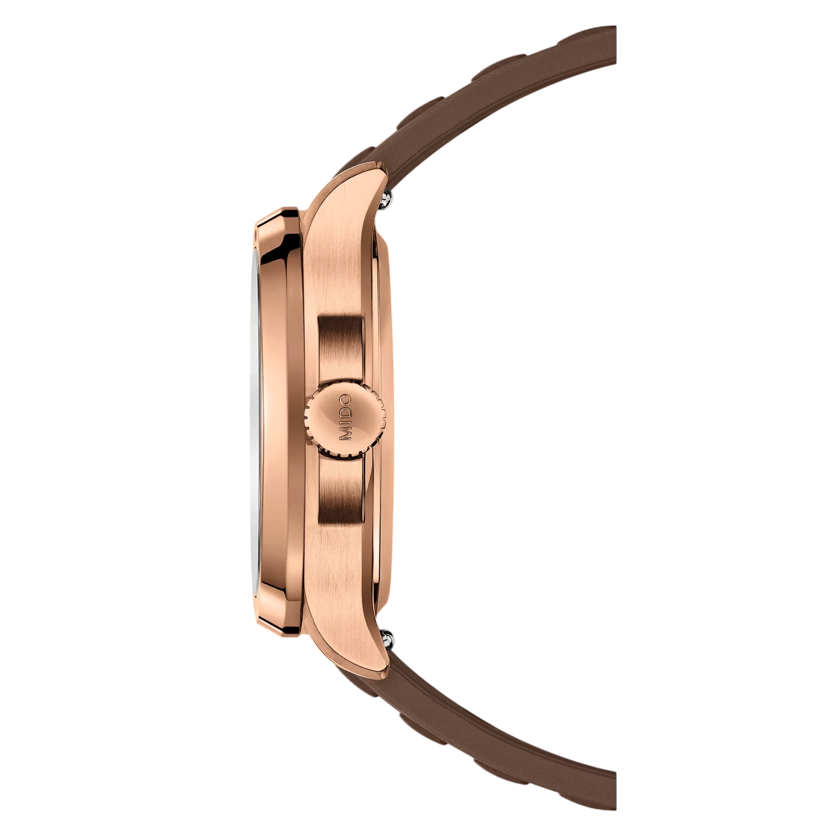 Orologio Mido Multifort 8 One Crown, automatico cinturino caucciù e quadrante marrone, 40mm - M0495263729100