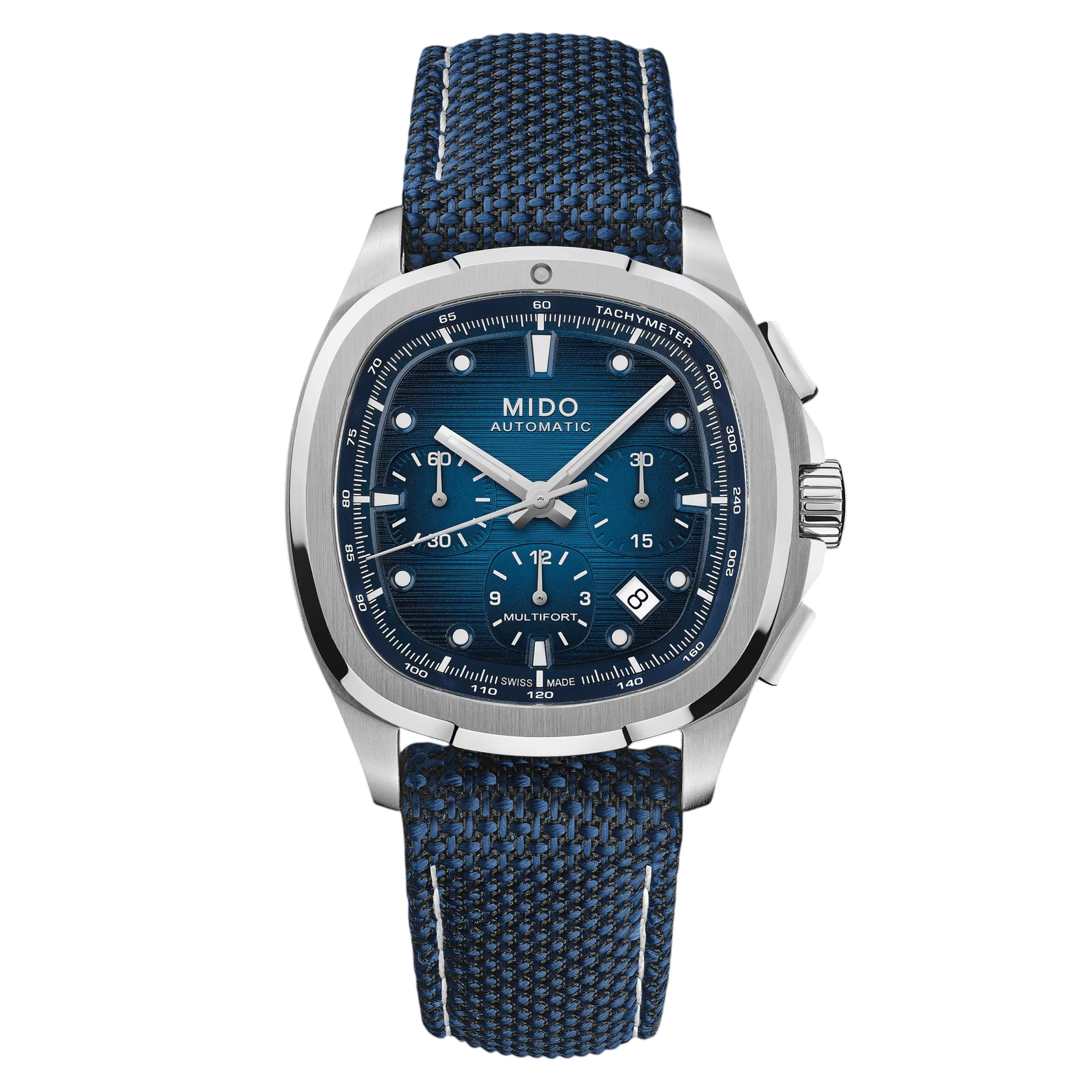 Orologio Mido TV Chronograph, automatico quadrante blu e cinturino extra, 42mm - M0495271104100
