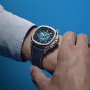 Orologio Mido TV Chronograph, automatico quadrante blu e cinturino extra, 42mm - M0495271104100