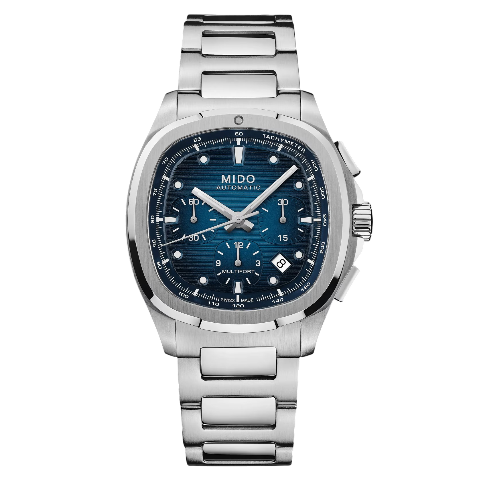 Orologio Mido TV Chronograph, automatico quadrante blu e cinturino extra, 42mm - M0495271104100