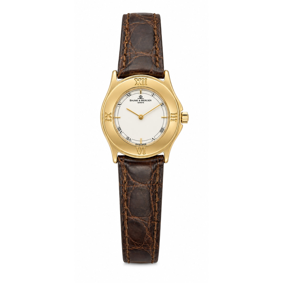 Orologio Baume et Mercier Vintage, collezione Forum Petite Modèle, cassa in oro 18kt e movimento quarzo, 27mm - M0A05381