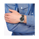 Casio Collection Uhr, schwarzes Zifferblatt und geriffelte Lünette, 38,5 mm – MTP-1302PD-1A1VEF