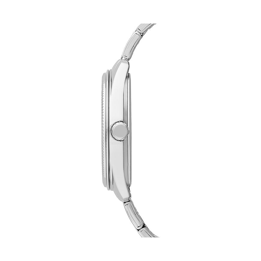 Casio Collection Uhr, schwarzes Zifferblatt und geriffelte Lünette, 38,5 mm – MTP-1302PD-1A1VEF