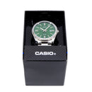 CASIO TIMELESS COLLECTION Uhr, grünes Zifferblatt, 35 mm – MTP-1302PD-3AVEF
