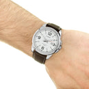 Orologio CASIO TIMELESS COLLECTION, cinturino pelle marrone e quadrante silver, 45mm - MTP-1314PL-7AVEF