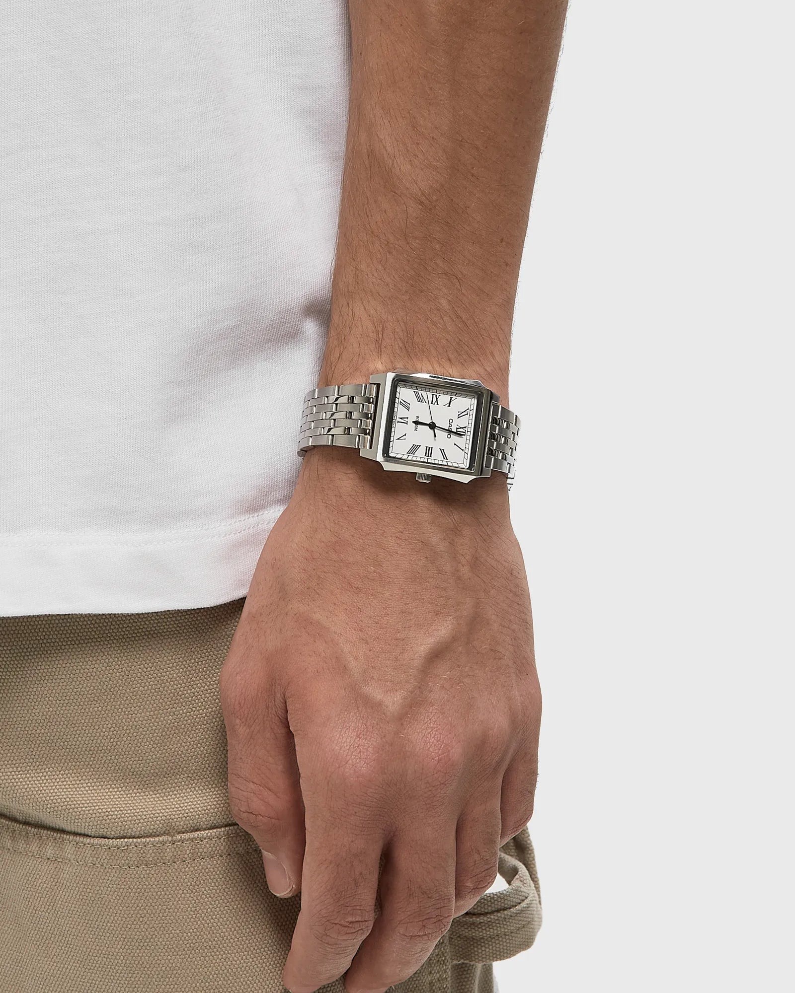 OROLOGIO CASIO MTP-B190 Series, QUADRANTE RETTANGOLARE E BIANCO - MTP-B190D-7BVEF