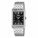 Orologio Casio Timeless Collection, cassa rettangolare quadrante nero, 40mm - MTP-B215D-1AVER