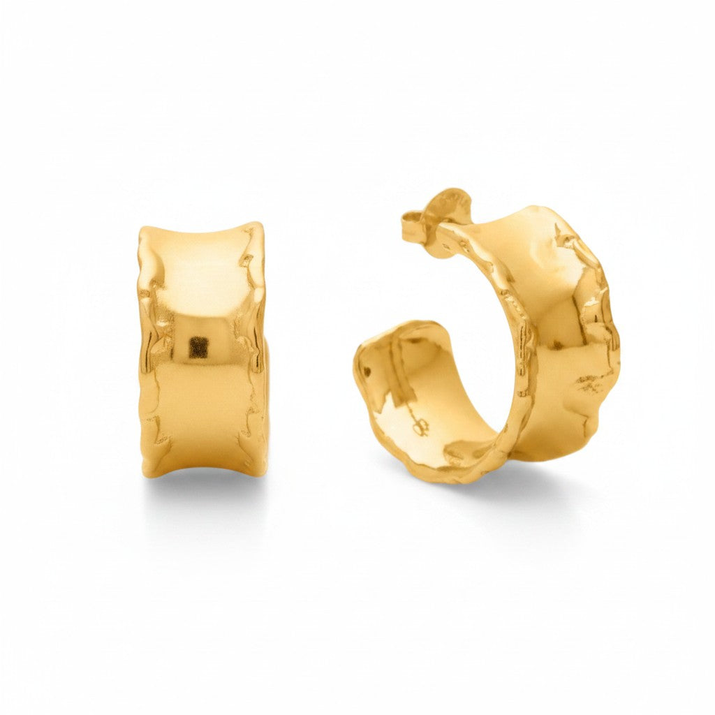 Orecchini cerchio GIOVANNI RASPINI IN BRONZO DORATO, yuma - N0041