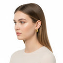 Orecchini cerchio GIOVANNI RASPINI IN BRONZO DORATO, olivia grandi - N0055