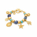 Bracciale GIOVANNI RASPINI IN BRONZO DORATO, grand bleu - N0071