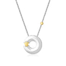 COLLANA ROBERTO GIANNOTTI IN ARGENTO E ORO 9KT, Cerchio Alchimia - NAG04