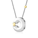 COLLANA ROBERTO GIANNOTTI IN ARGENTO E ORO 9KT, Cerchio Alchimia - NAG04