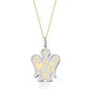 Collana Roberto Giannotti Angelo Double Face in oro 9kt e argento - NAG06