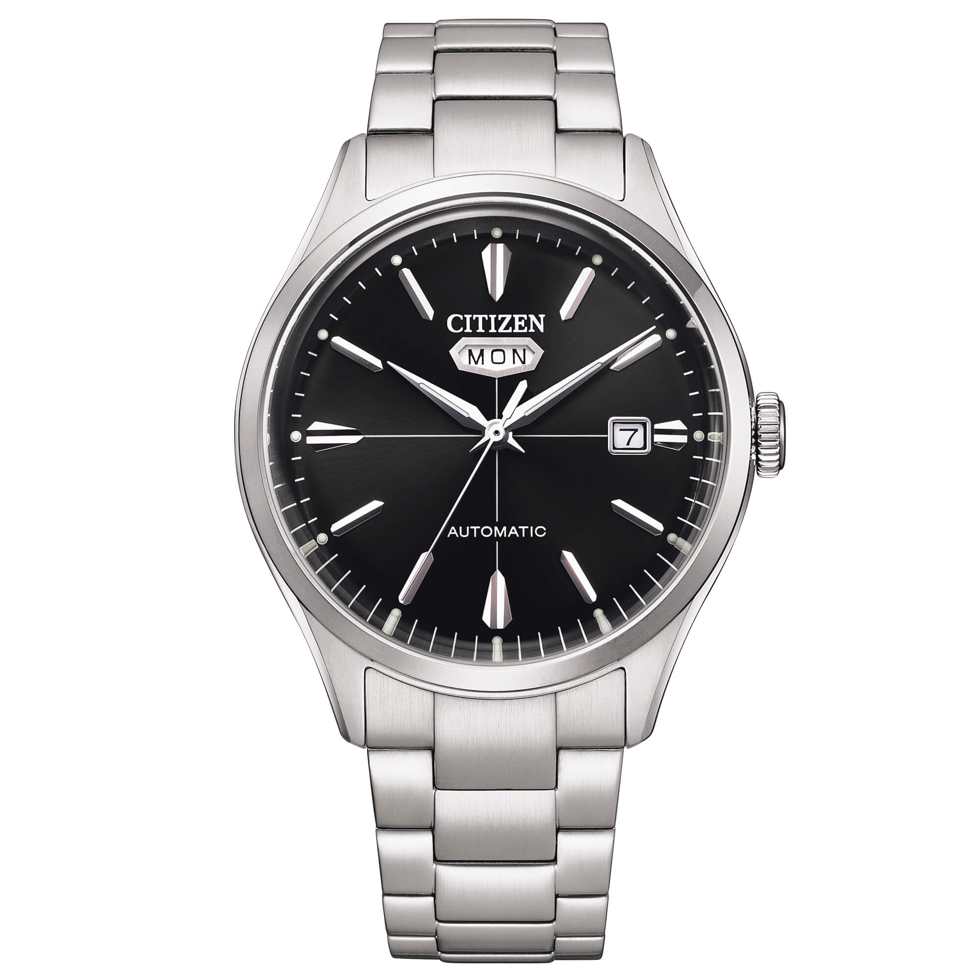 OROLOGIO CITIZEN AUTOMATICO DAY-DATE, quadrante NERO, 41mm - NH8391-51E