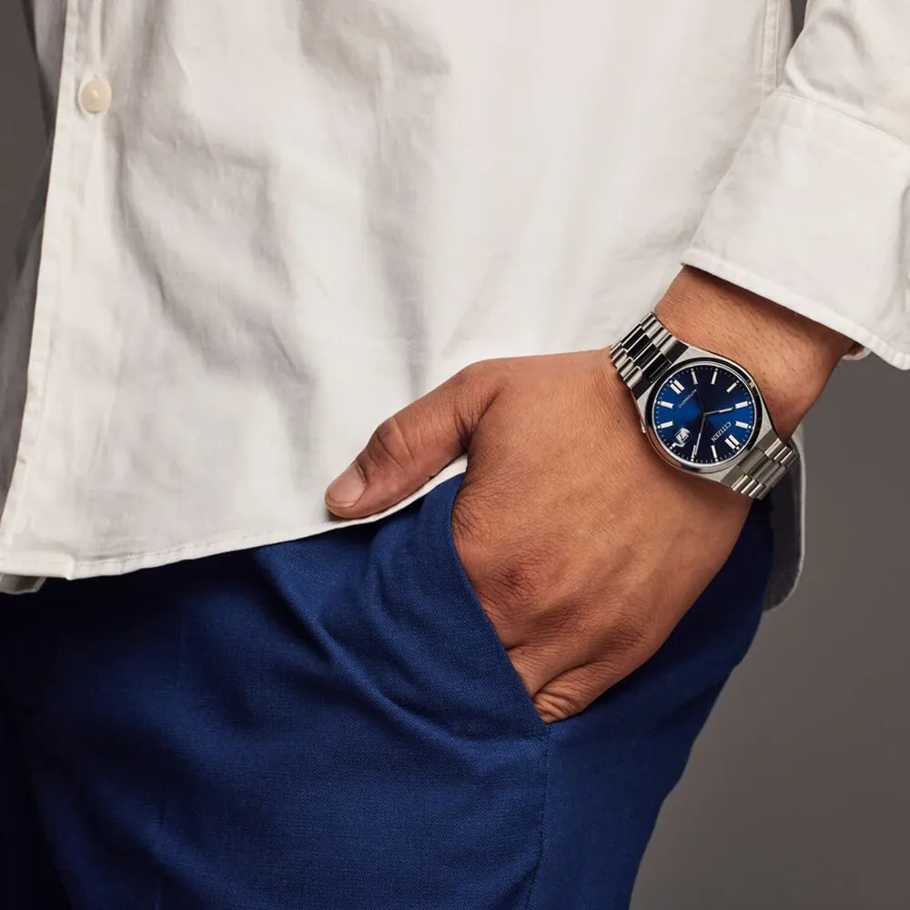 OROLOGIO CITIZEN Tsuyosa 37mm, unisex, automatico quadrante blue - NJ0200-50M