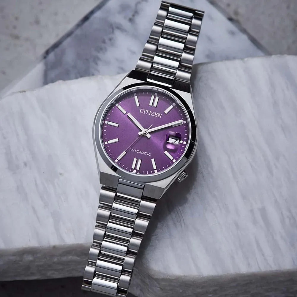 OROLOGIO CITIZEN Tsuyosa 37mm, unisex, automatico quadrante VIOLA - NJ0200-50W