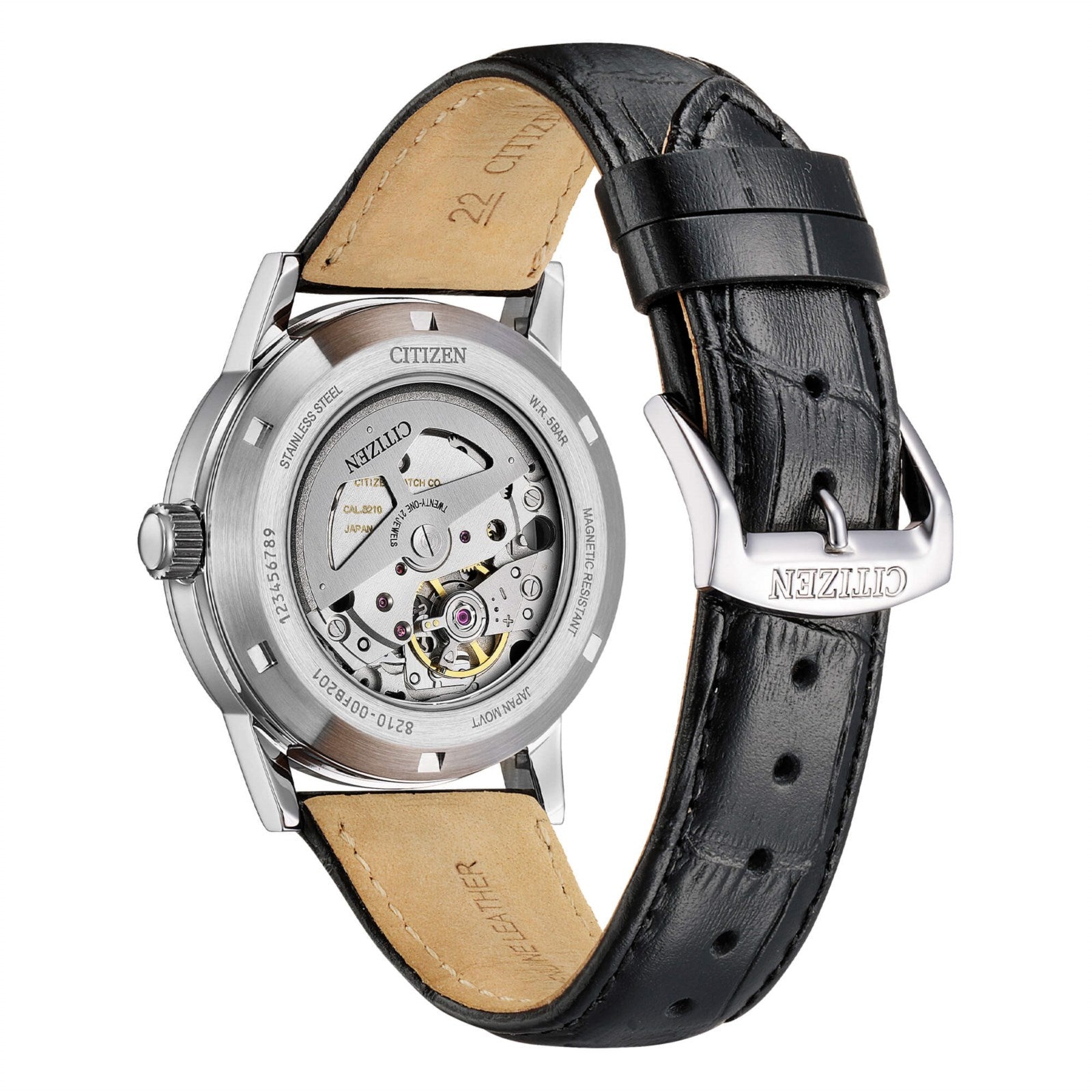 Orologio Citizen Automatico, collezione Ore Felici, quadrante nero, 40mm - NJ0210-05E