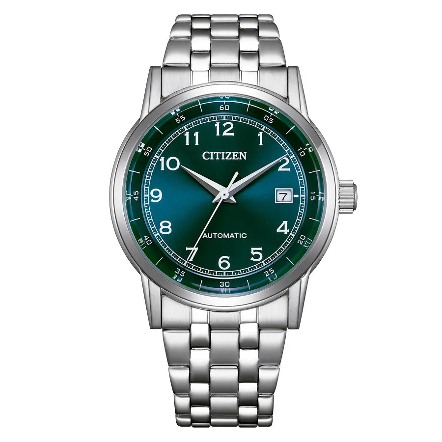 Orologio Citizen Meccanico, movimento automatico, quadrante verde acqua, 38mm - NJ0210-56M