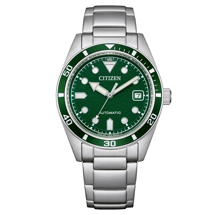 Orologio Citizen Marine, automatico, quadrante verde, 38mm - NJ0220-52X