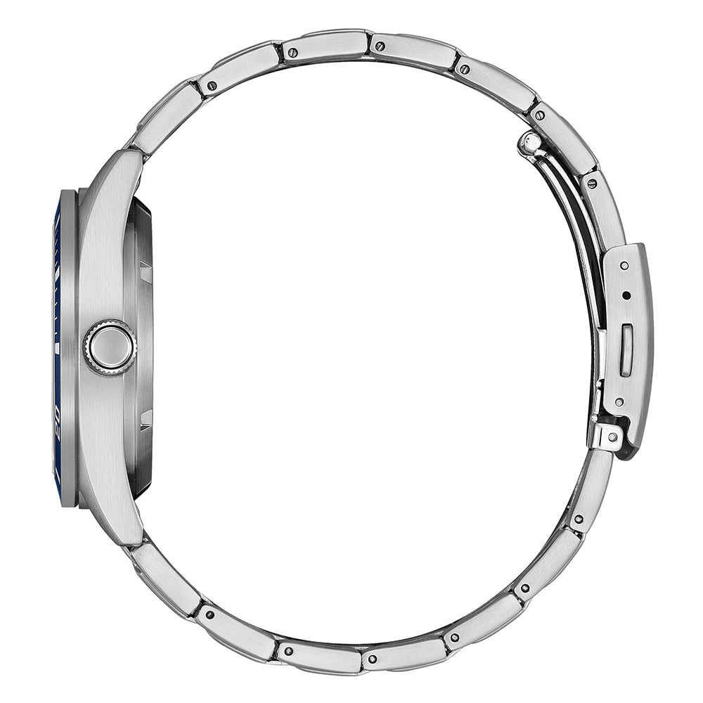 Orologio Citizen Marine, movimento automatico, quadrante blu, 38mm - NJ0228-51L