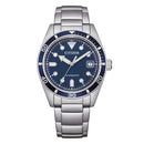 Orologio Citizen Marine, movimento automatico, quadrante blu, 38mm - NJ0228-51L