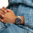 Orologio Citizen Tsuyosa Shore, movimento automatico, quadrante BLU, 40mm - NJ0230-59L