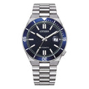 Orologio Citizen Tsuyosa Shore, movimento automatico, quadrante BLU, 40mm - NJ0230-59L