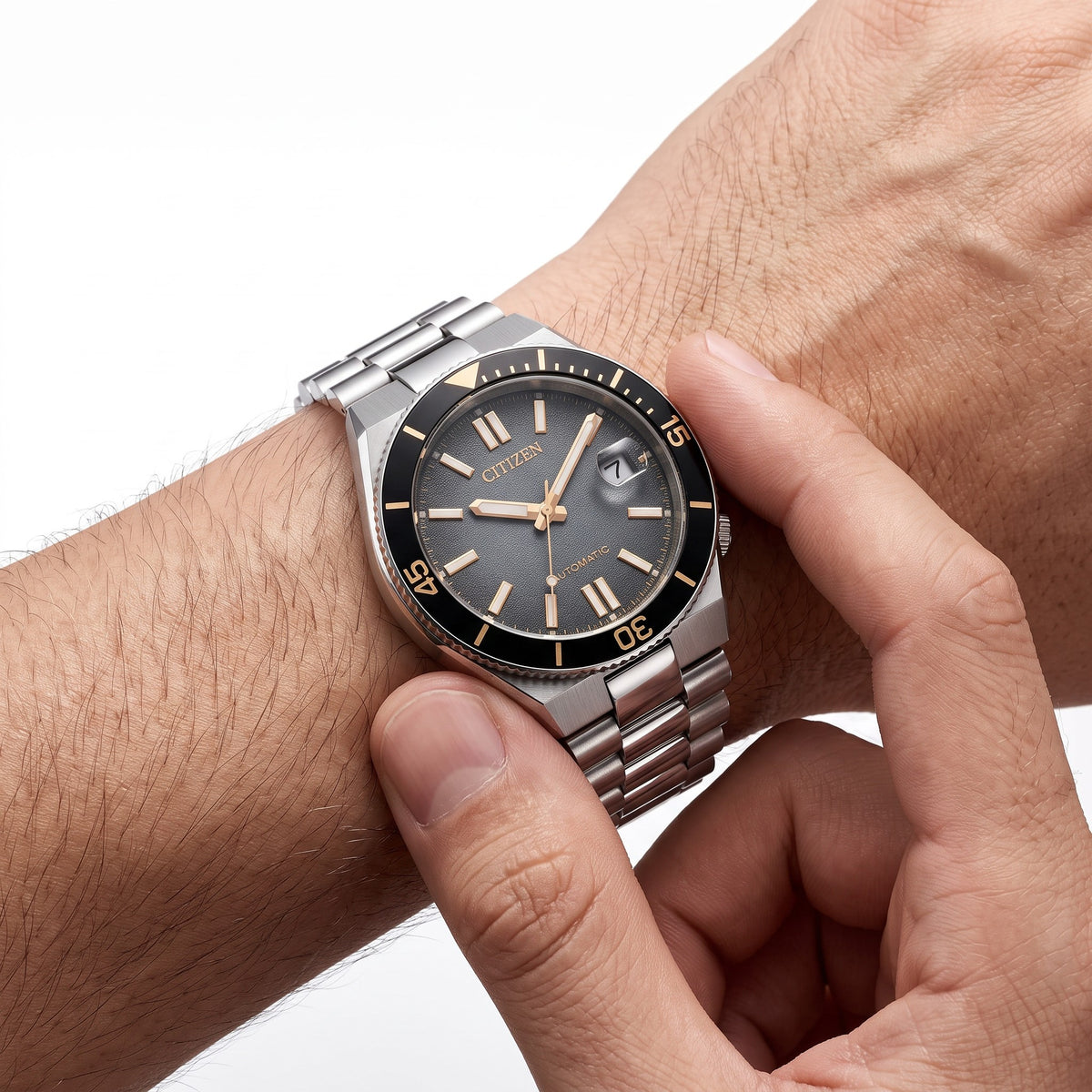 Orologio Citizen Tsuyosa Shore Limited Edition, automatico quadrante nero sfumato, 40mm - NJ0238-57E
