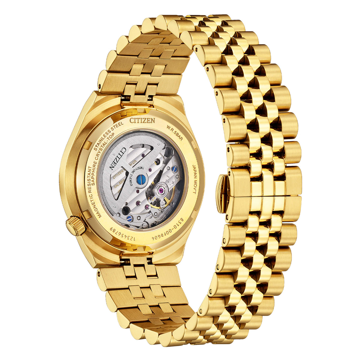 Orologio Citizen Automatico Tsuyosa 60, PVD GOLD QUADRANTE BIANCO,  LIMITED EDITION, 40MM - NK0022-50A