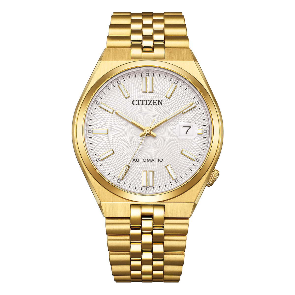 Orologio Citizen Automatico Tsuyosa 60, PVD GOLD QUADRANTE BIANCO,  LIMITED EDITION, 40MM - NK0022-50A