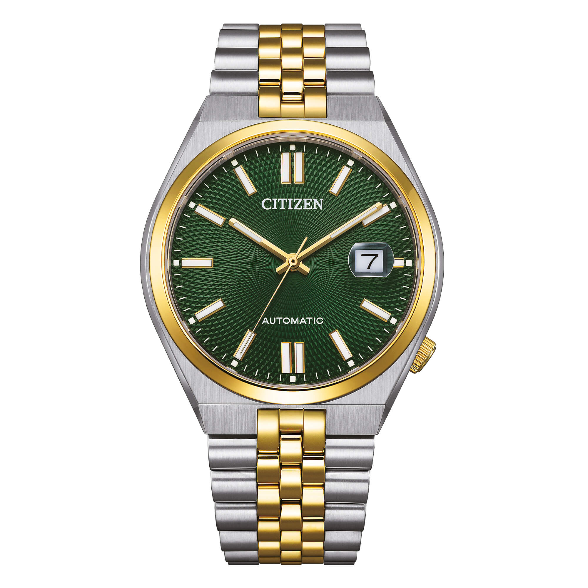 OROLOGIO CITIZEN Tsuyosa 60, MOVIMENTO AUTOMATICO, BICOLOR QUADRANTE VERDE, 40MM - NK0024-54X