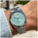 OROLOGIO CITIZEN Tsuyosa 60 in guilloché verde menta, AUTOMATICO, 37MM - NK0030-51X
