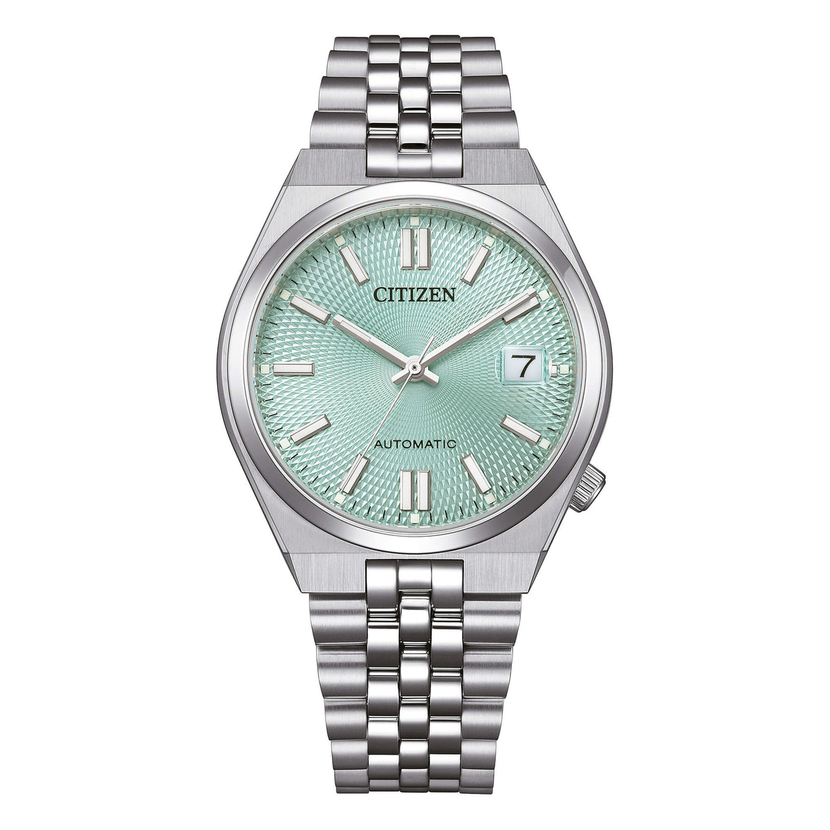 OROLOGIO CITIZEN Tsuyosa 60 in guilloché verde menta, AUTOMATICO, 37MM - NK0030-51X