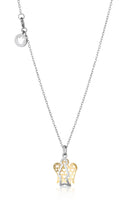 Collana Roberto Giannotti in Oro 9kt con Angelo e Ali in contrasto con cuori - NKT255G