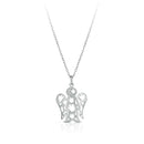 NECKLACE WITH ANGEL IN PERFORATED GOLD - NKT292