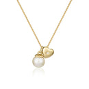 COLLANA ROBERTO GIANNOTTI IN ORO GIALLO 9KT, CON PERLA ROSA E DIAMANTE - NKT351G
