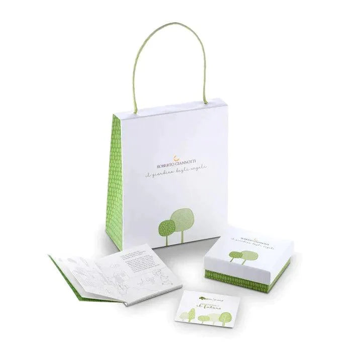 Orecchini ROBERTO GIANNOTTI IN oro 9KT bimba con angelo e cuore rosa - NKT383