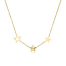 Girocollo ROBERTO GIANNOTTI IN ORO GIALLO 9KT con stelle e angelo traforato - NKT399
