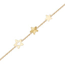 BRACCIALE ROBERTO GIANNOTTI IN ORO GIALLO 9KT con stelle e angelo traforato - NKT400