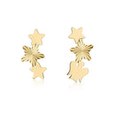 Orecchini ROBERTO GIANNOTT IN ORO GIALLO 9KT con stelle e angelo traforato - NKT403