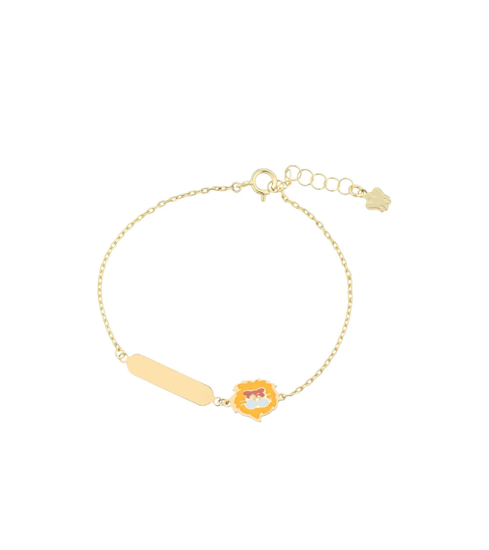 BRACCIALE ROBERTO GIANNOTTI oro 9KT bambino/a con targhetta e leone - NKT483