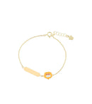 BRACCIALE ROBERTO GIANNOTTI oro 9KT bambino/a con targhetta e leone - NKT483