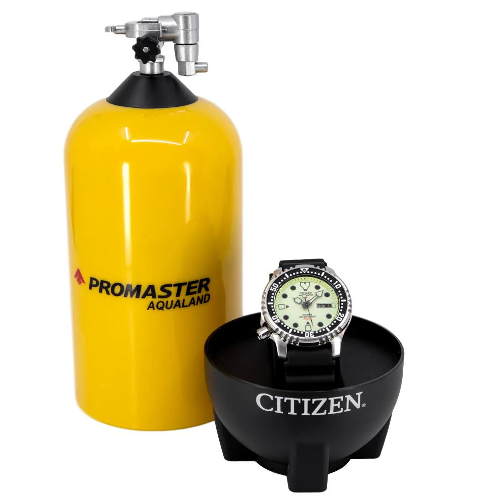 Orologio Citizen Promaster, automatico, cinturino in caucciù quadrante giallo luminescente, 42mm - NY0040-09W