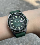 Citizen Promaster, Diver's Automatic 200 mt, cinturino in caucciù verde e quadrante verde, 41mm - NY0121-09X