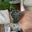 Citizen Promaster, Diver's Automatic 200 mt, cinturino in caucciù verde e quadrante verde, 41mm - NY0121-09X