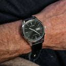 Orologio Automatico Citizen Classic, cinturino in pelle total black ,40MM - NY4058-01E